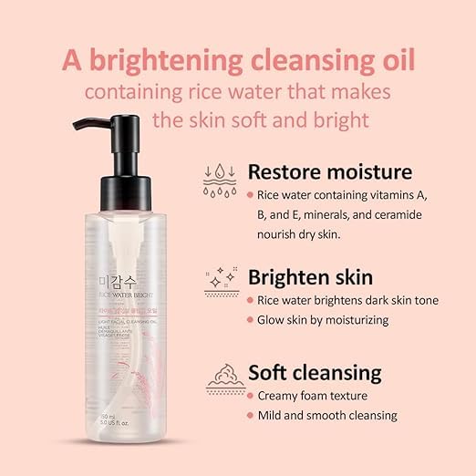 THE FACE SHOP Rice Water Bright Light Cleansing Oil 150ml