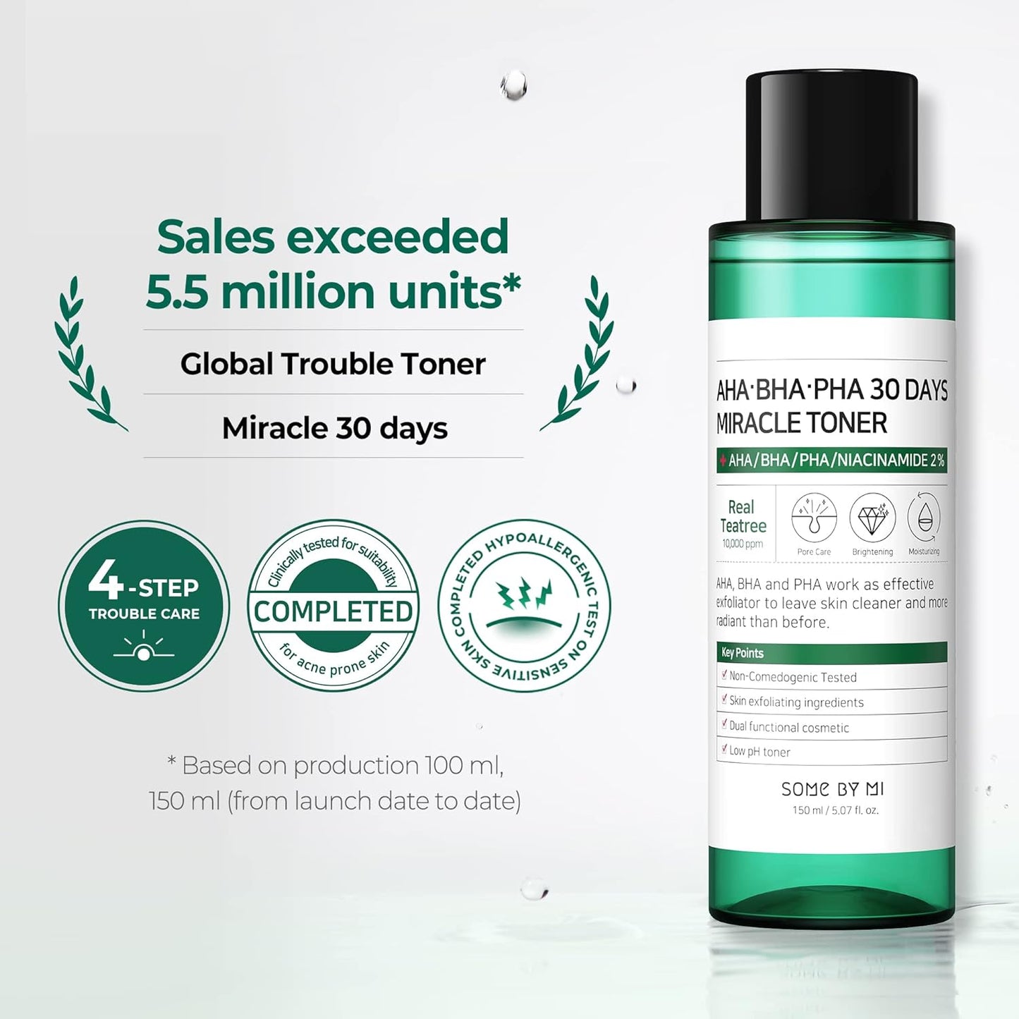 SOME BY MI AHA BHA PHA 30 Days Miracle Toner 150 ml (5.07 oz.)