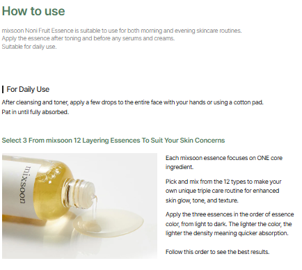 Mixsoon Noni Fruit Essence 100ml