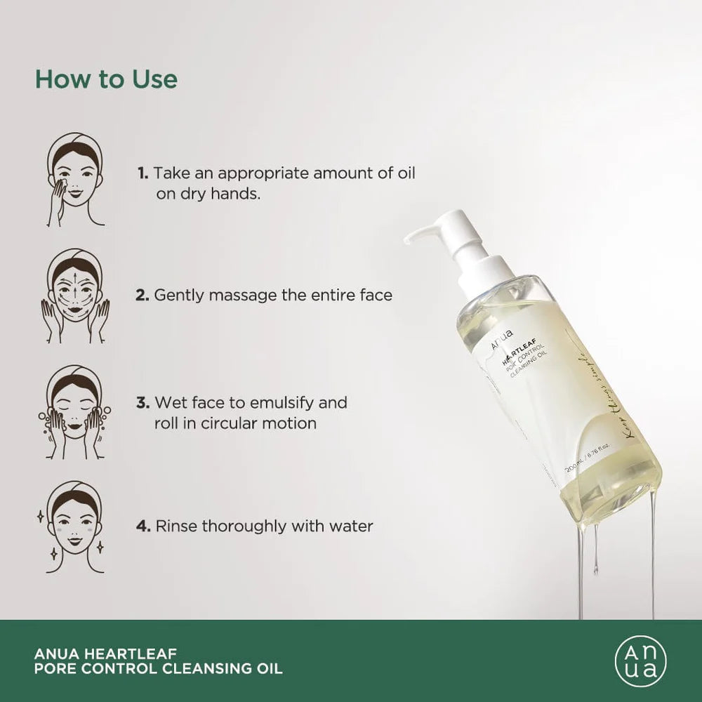 Anua Heartleaf Pore Control Cleansing Oil 200ml / 6.76 fl.oz.