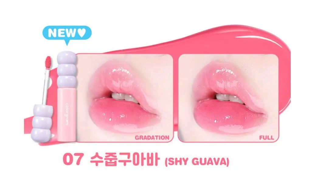 Colorgram Fruity Glass Tint 2.8g Pearl Gloss Long Lasting & Waterproof Lip Stain