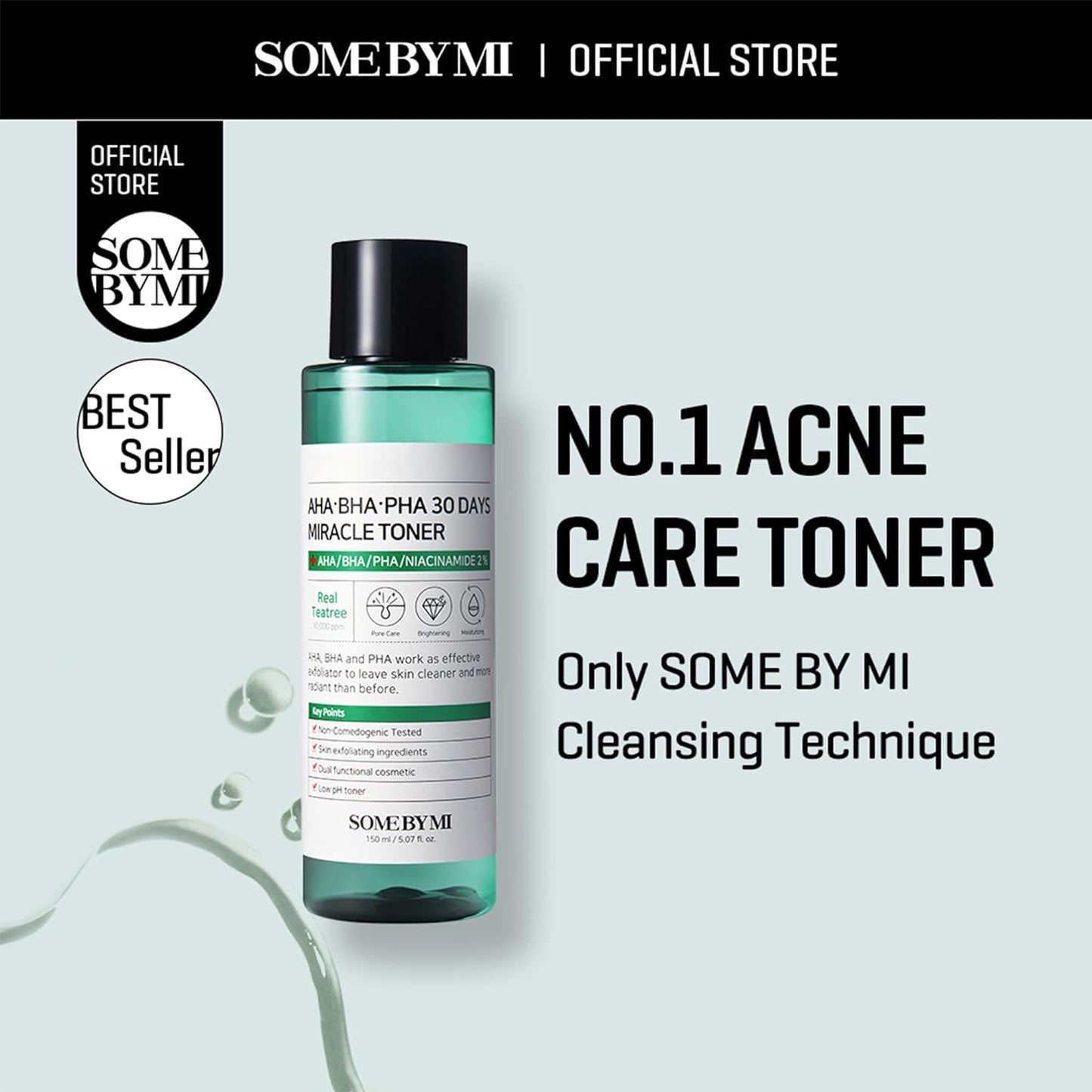 SOME BY MI AHA BHA PHA 30 Days Miracle Toner 150 ml (5.07 oz.)