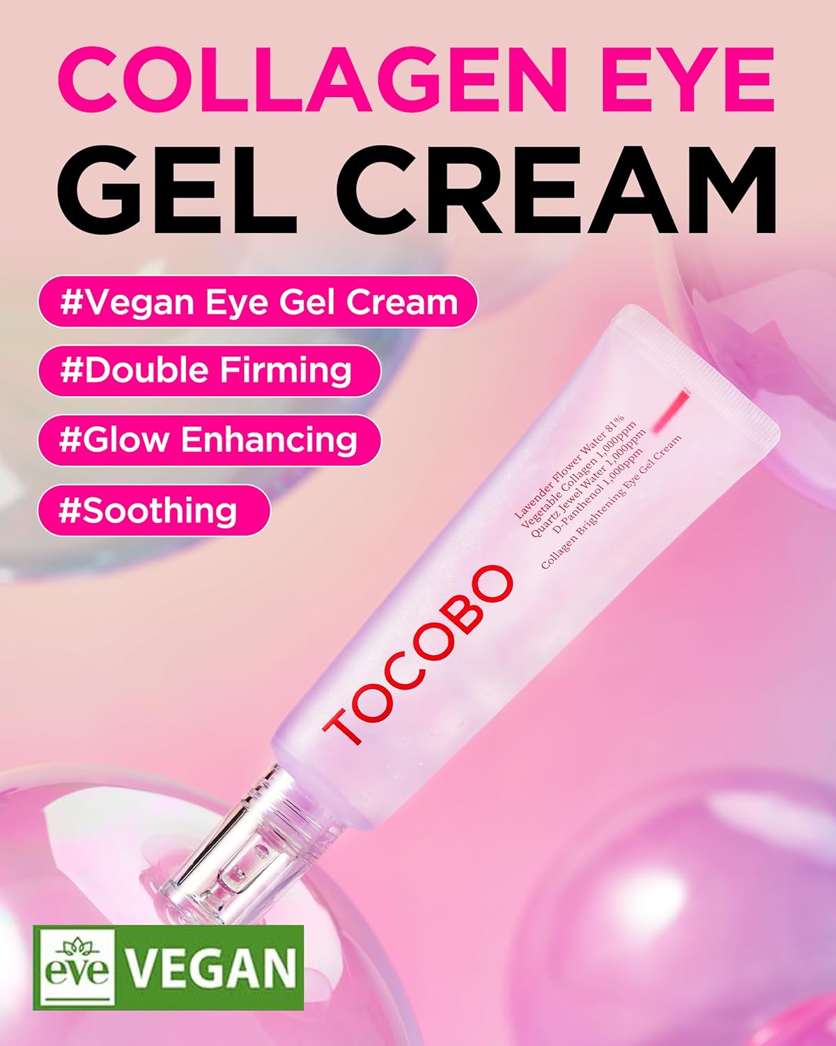 TOCOBO - Collagen Brightening Eye Gel Cream - 30ml