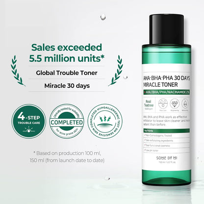 SOME BY MI AHA BHA PHA 30 Days Miracle Toner 150 ml (5.07 oz.)