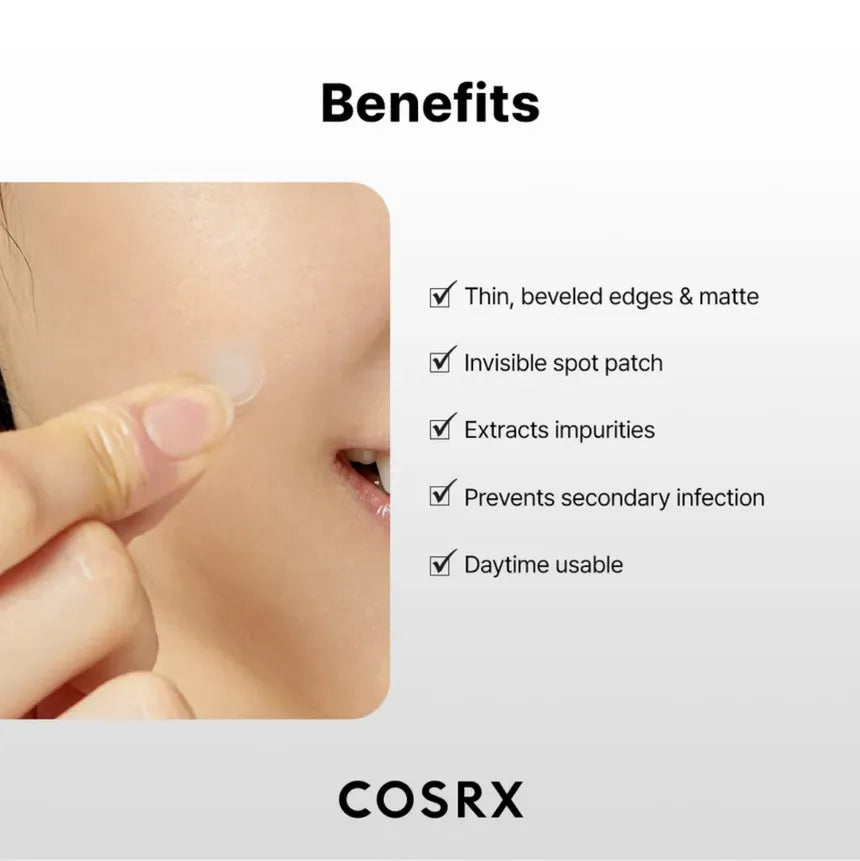 COSRX Clear Fit Master Patch before and after blemish