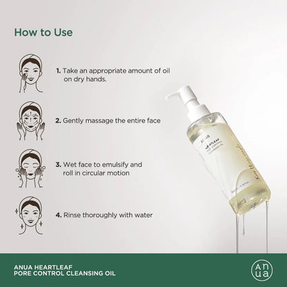 Anua Heartleaf Pore Control Cleansing Oil 200ml / 6.76 fl.oz.