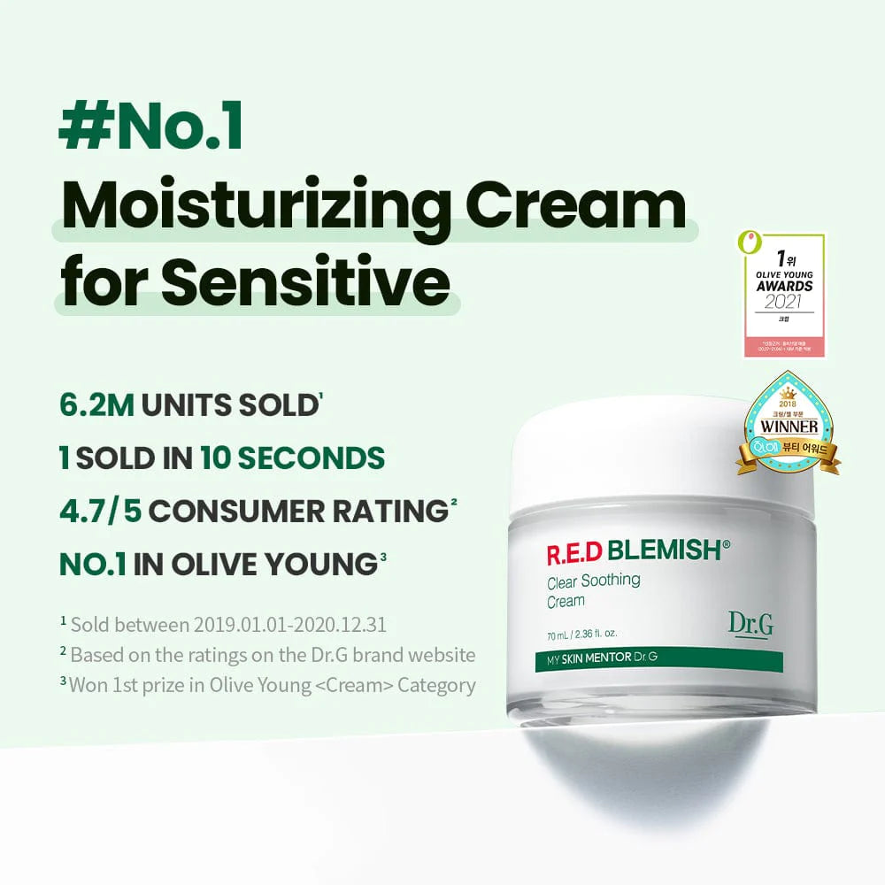 Dr.G Red Blemish Clear Soothing Cream 70ml (2.36 oz)